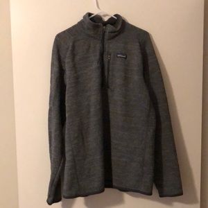 Men’s gray 1/4 zip Patagonia Better Sweater size XL